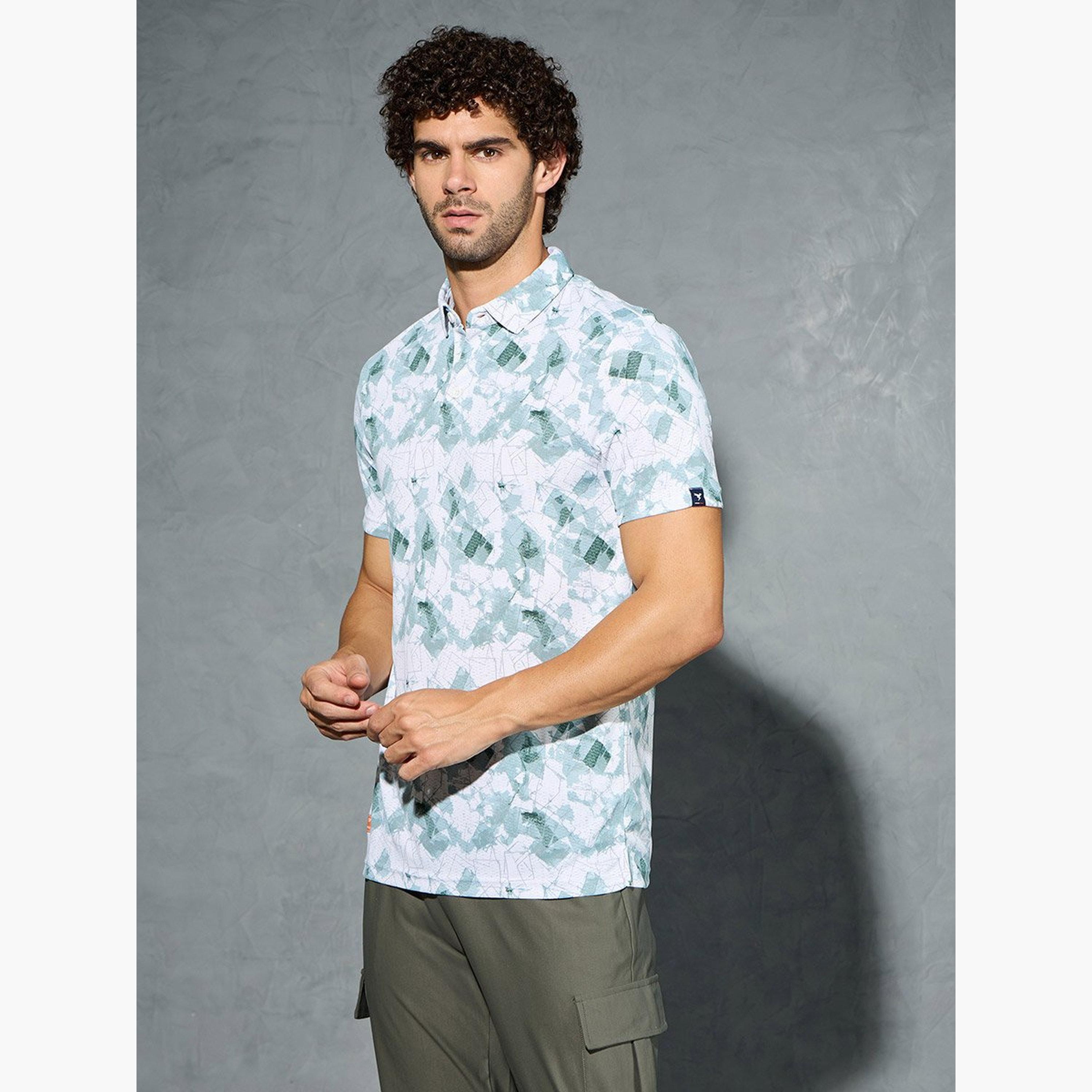تكنوسبورت - قميص بولو للرجال مطبوع بقصّة سليم-men-clothing-tshirtsandpolos-tshirts-image-2