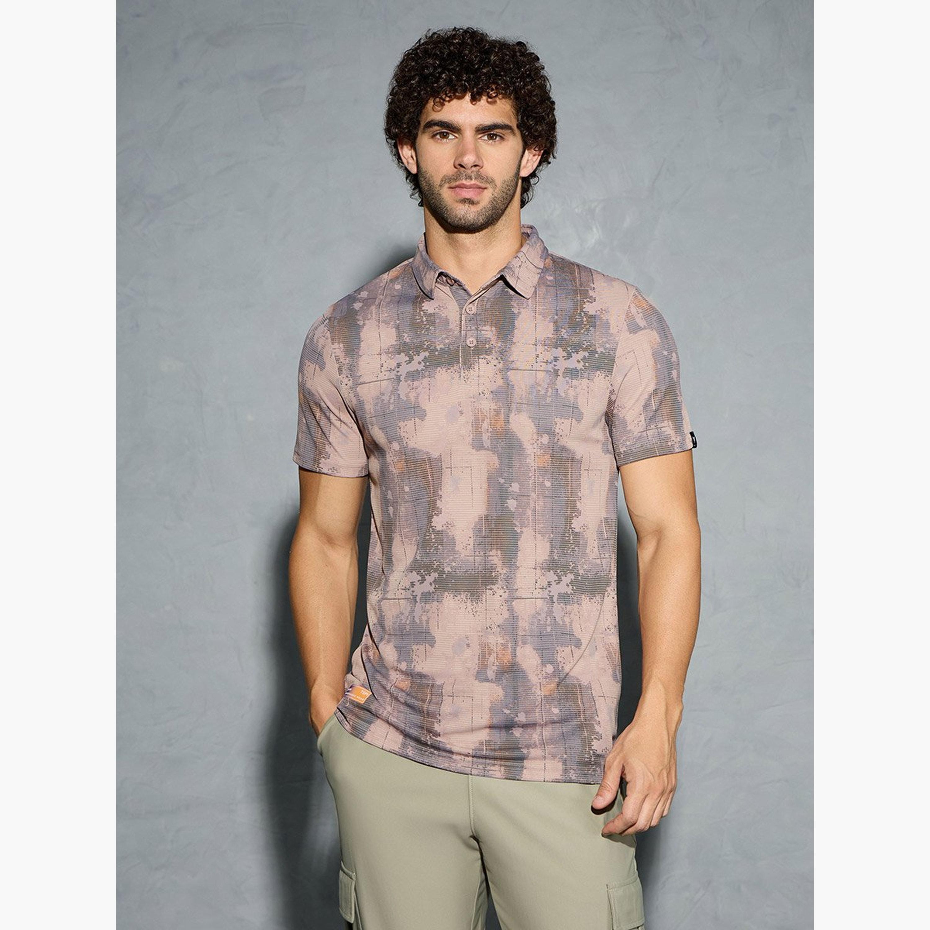 Technosport Men Printed Slim Fit Polo-men-clothing-tshirtsandpolos-tshirts-image-1