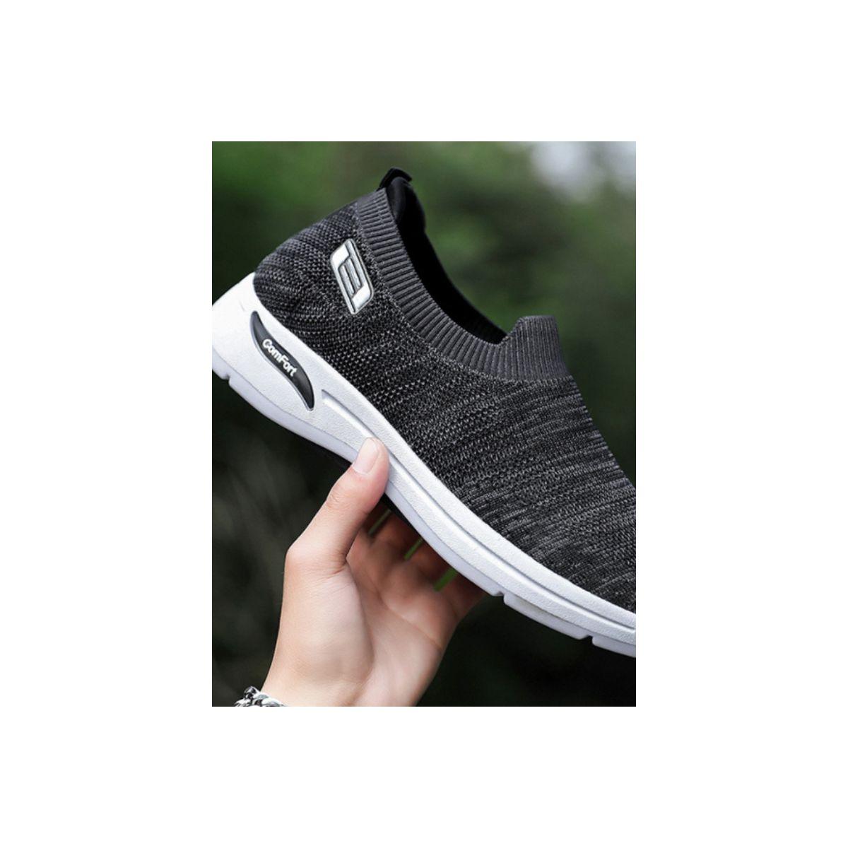 Pedwalker X Styli Textured Round Toe Mesh Running Shoes-men-shoes-sneakers-image-1