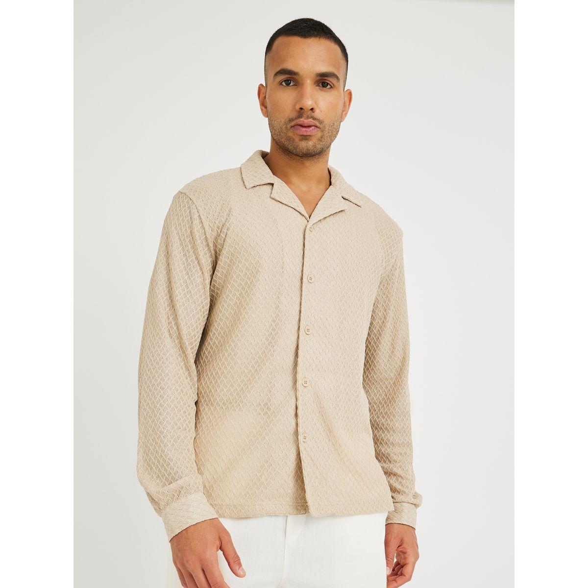 قميص بقصة مريحة وياقة ريزورت-men-clothing-shirts-image-2