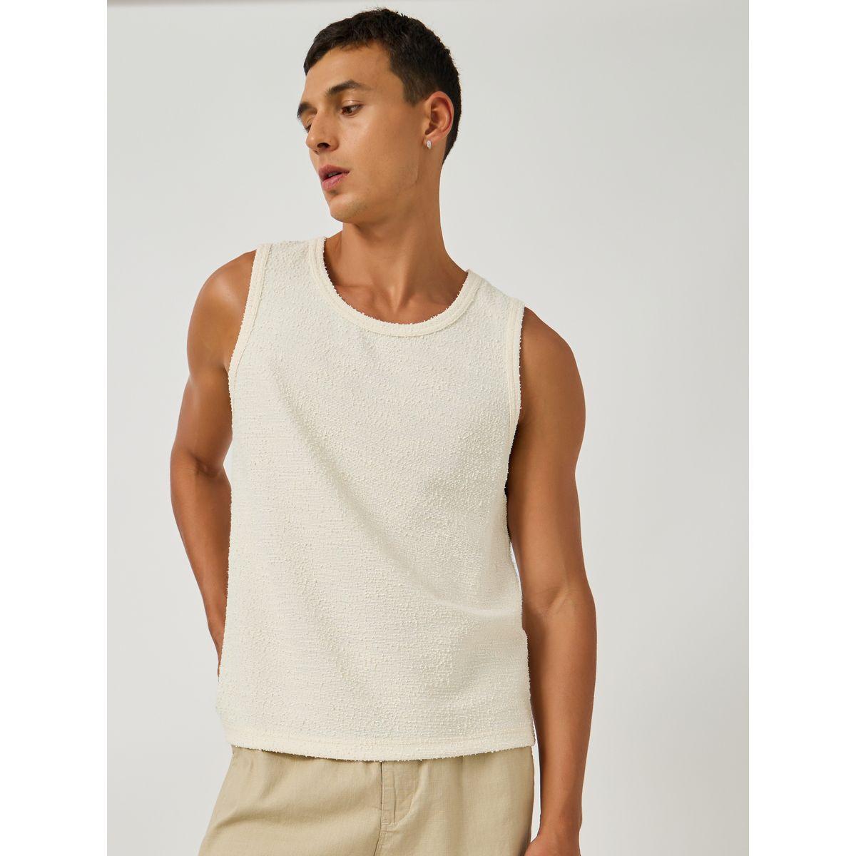 Styli Textured Crew Neck Regular Fit Tank T-Shirt-men-clothing-tshirtsandpolos-tshirts-image-3