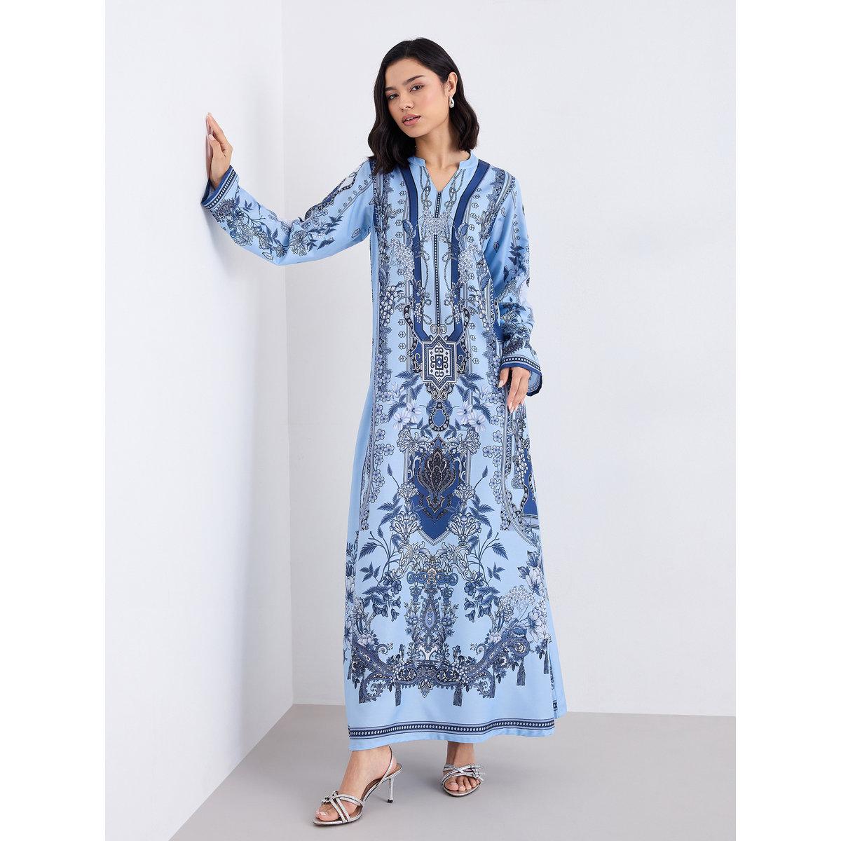 جلابية طويلة مع وشاح-women-arabicclothing-jalabiyas-image-1