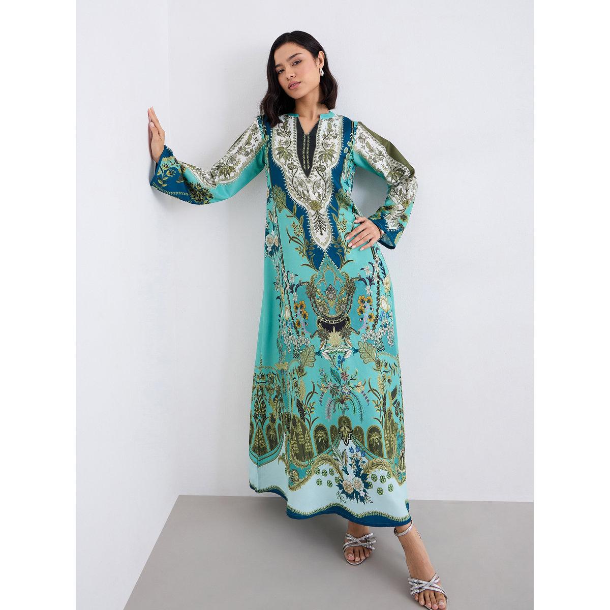 جلابية طويلة مع وشاح-women-arabicclothing-jalabiyas-image-1