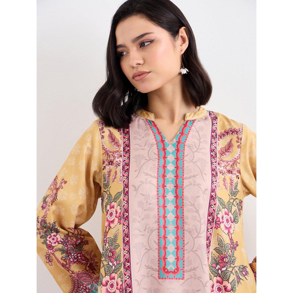 جلابية بطبعة فويل بتفاصيل بارزة الملمس-women-arabicclothing-jalabiyas-image-3