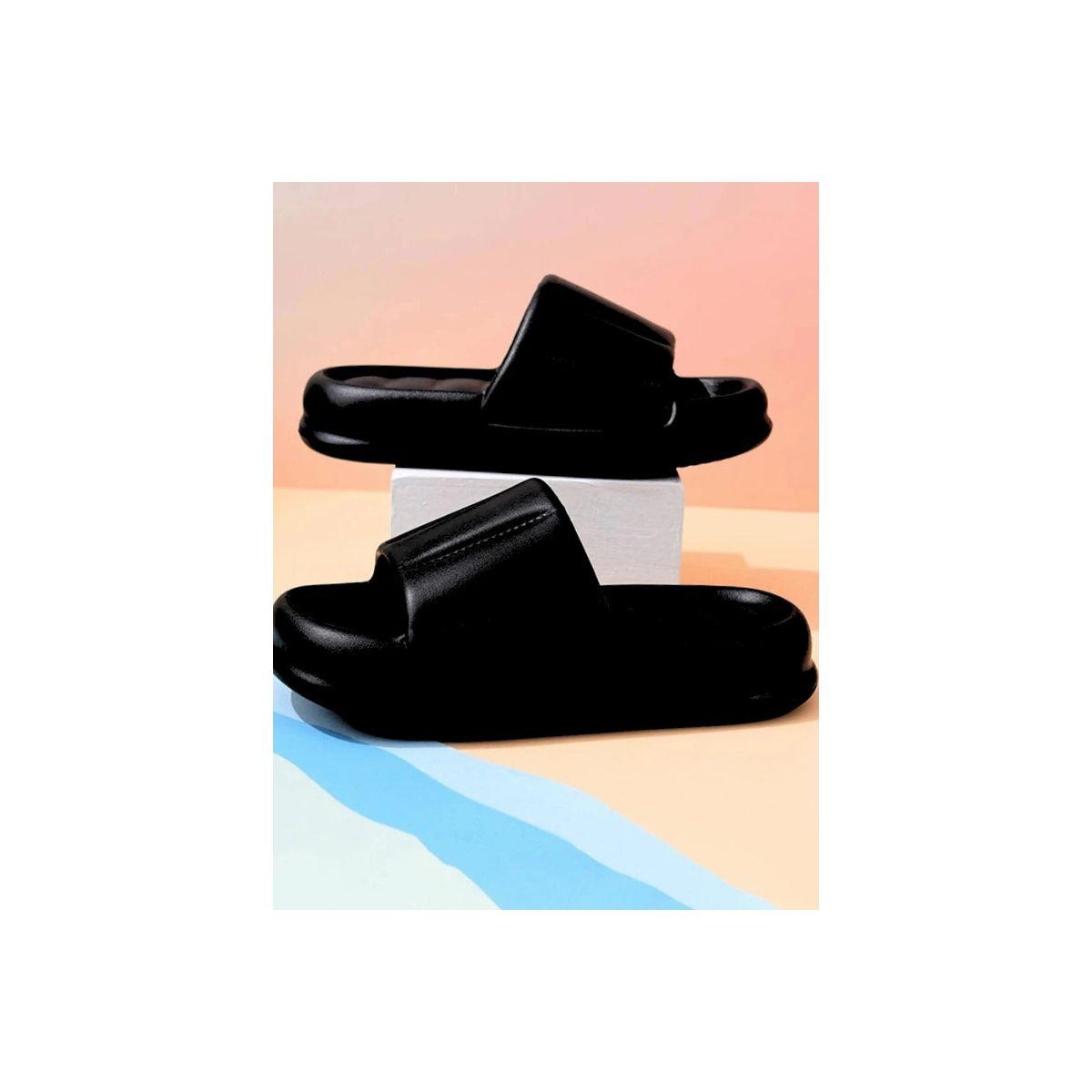 Pedcare X Styli Plain Cushioned Open Toe Slip-On Slides-women-shoes-flipflopsandslides-image-2