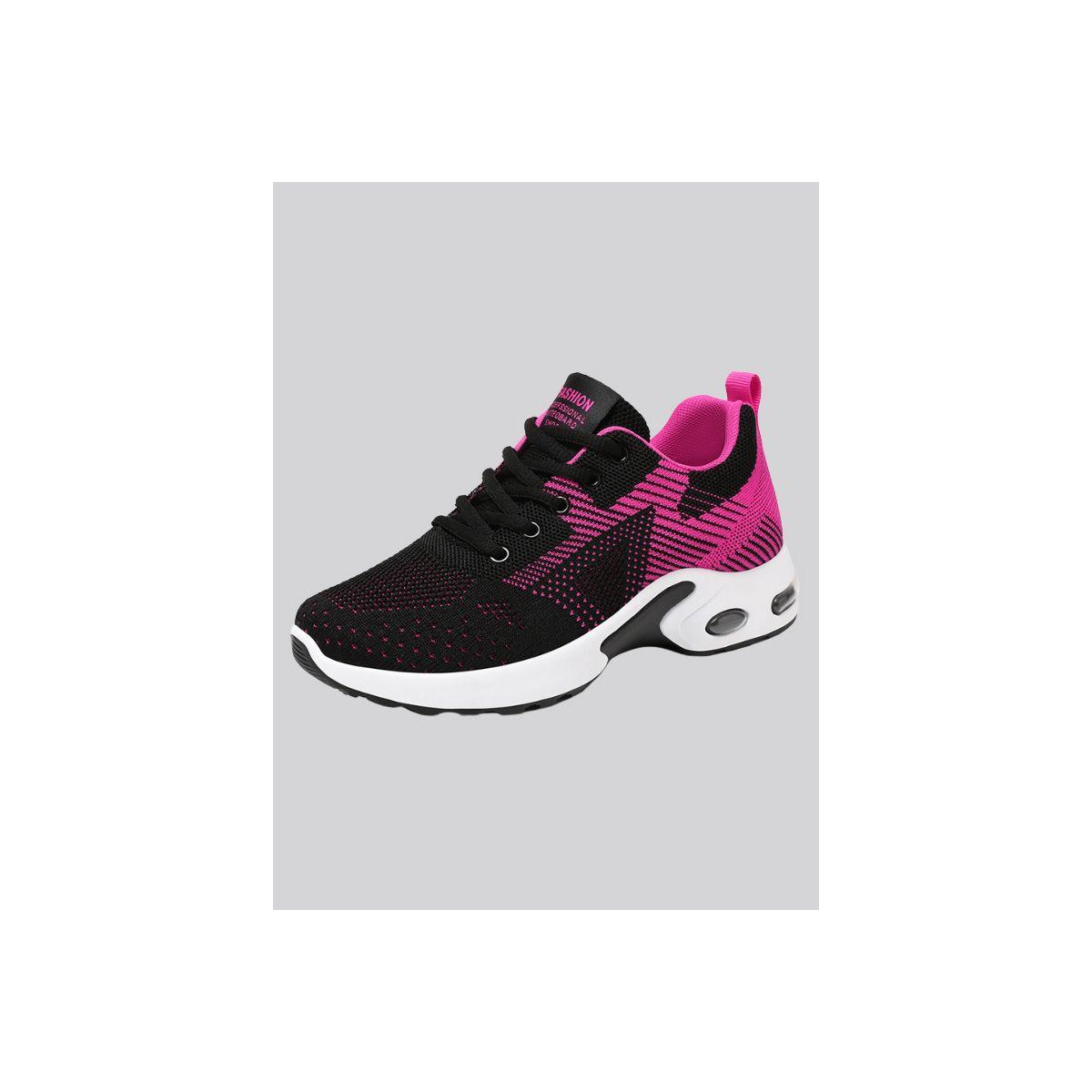 Pedwalker X Styli Two Tone Cushioned Mesh Running Shoes-women-shoes-sneakers-image-1