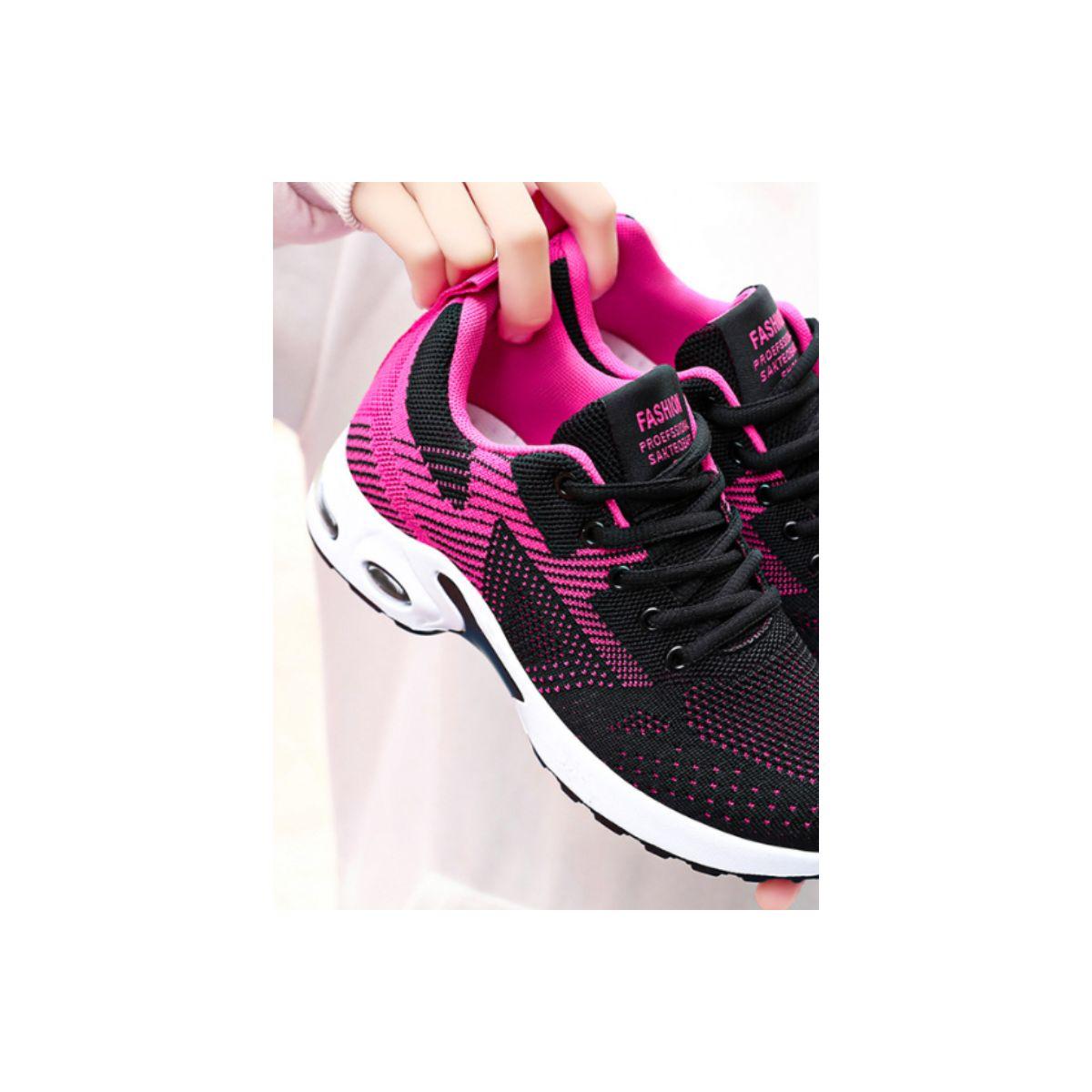 Pedwalker X Styli Two Tone Cushioned Mesh Running Shoes-women-shoes-sneakers-image-3