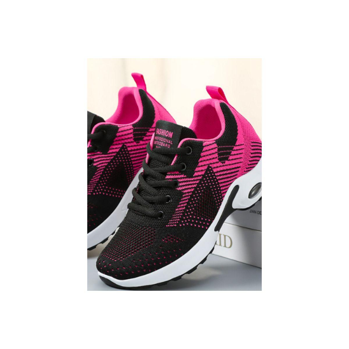 Pedwalker X Styli Two Tone Cushioned Mesh Running Shoes-women-shoes-sneakers-image-4