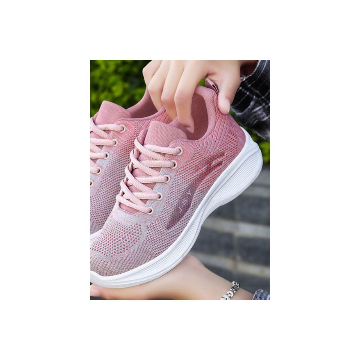Pedwalker X Styli Color Block Mesh Lace-Up Training Shoes-women-shoes-sneakers-image-2