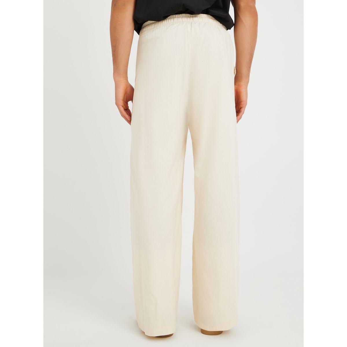 Styli Men Solid Drawstring Waistband Oversized Trousers-men-clothing-bottoms-joggers-image-4