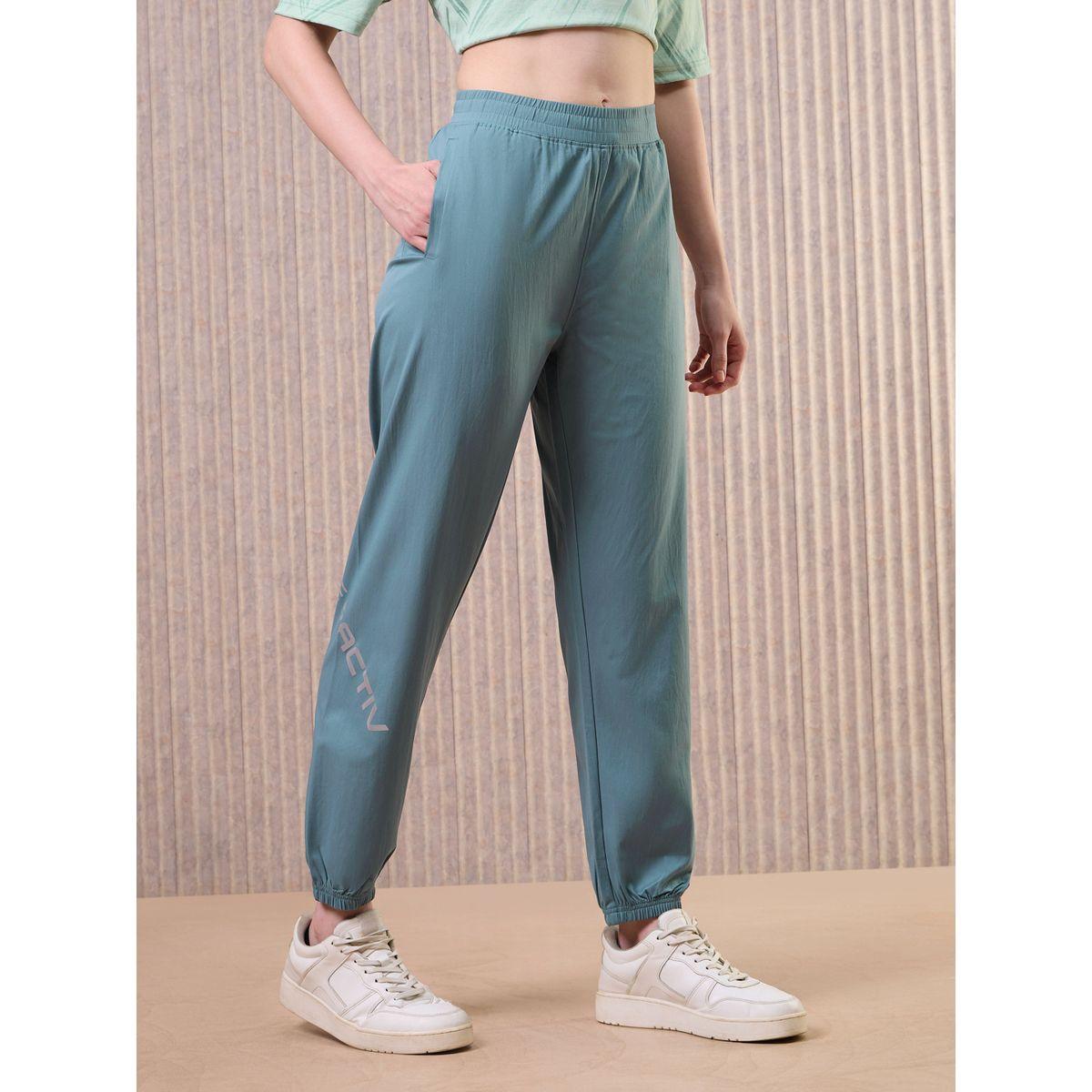 Technosport Women Blue Solid 2-Way Stretch Joggers-women-clothing-bottoms-joggers-image-3