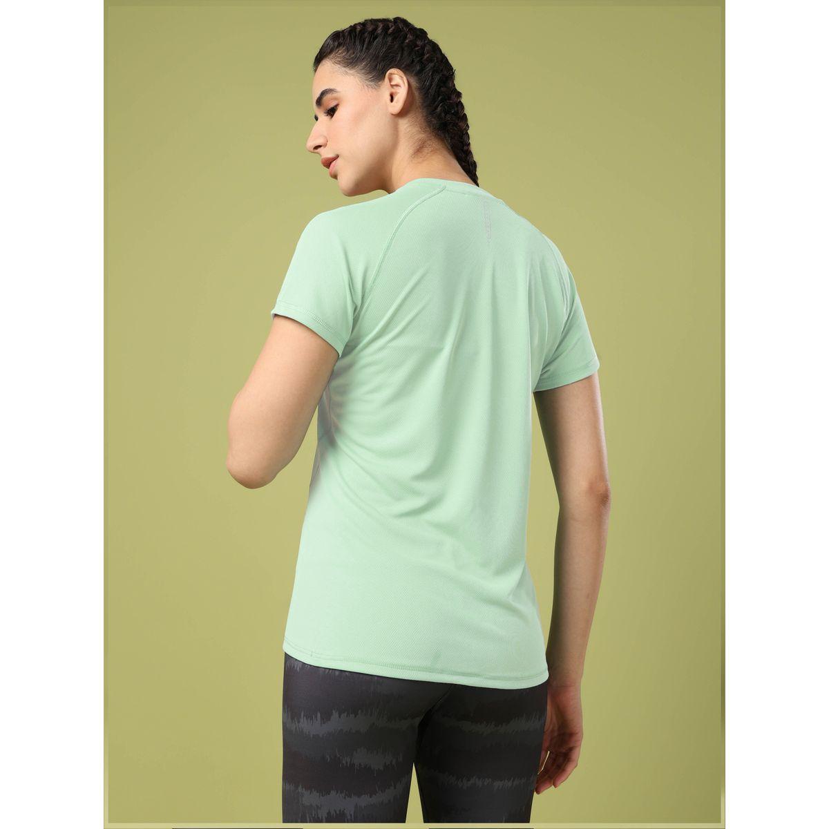 تيشيرت سادة بياقة ضيقة وأكمام قصيرة-women-clothing-tshirts-image-3