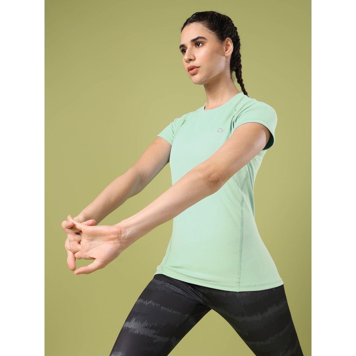Technosport Solid Crew Neck Short Sleeve T-Shirt-women-clothing-tshirts-image-5