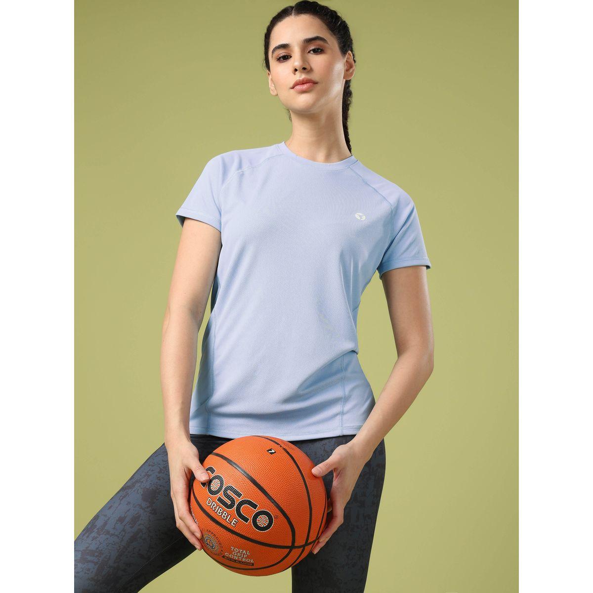Technosport Solid Crew Neck Short Sleeve T-Shirt-women-clothing-tshirts-image-2