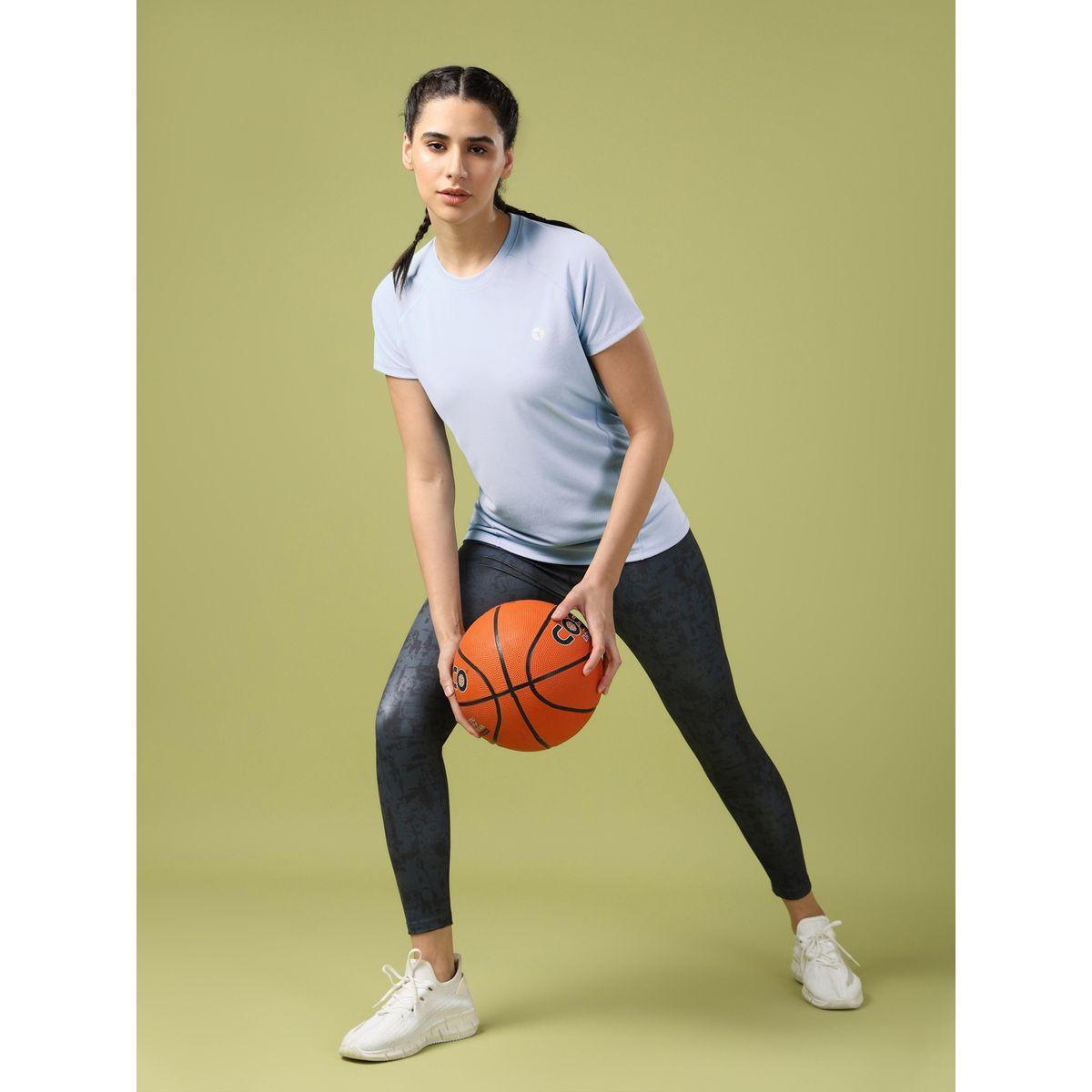 Technosport Solid Crew Neck Short Sleeve T-Shirt-women-clothing-tshirts-image-3
