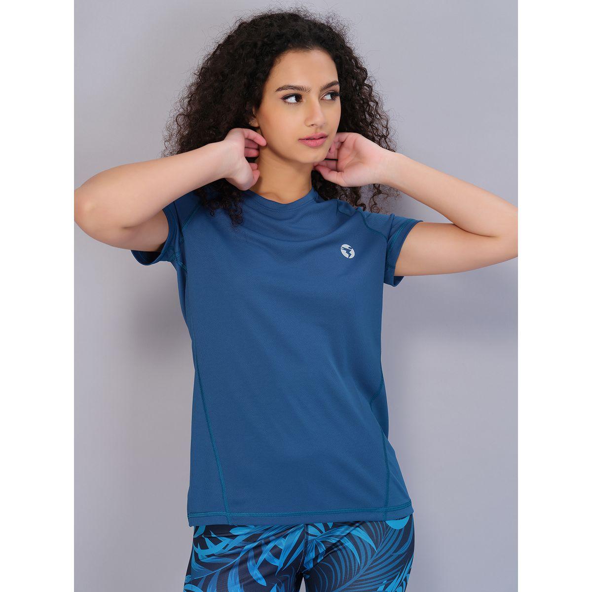تيشيرت سادة بقصة عادية وأكمام ريجلان-women-clothing-tshirts-image-2