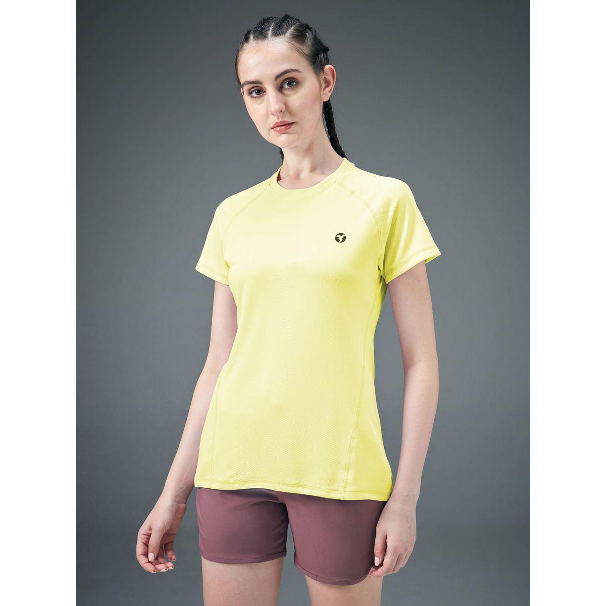 Technosport Solid Crew Neck Short Sleeve T-Shirt-women-clothing-tshirts-image-4