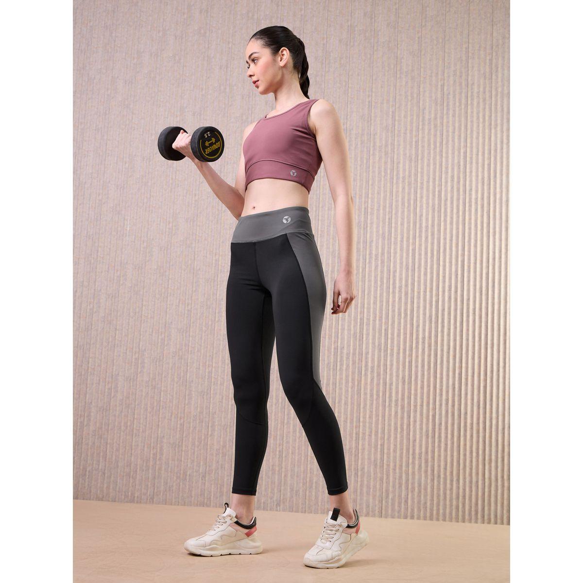 Technosport Women Color Block 4-Way Stretch Leggings-women-clothing-bottoms-leggings-image-1