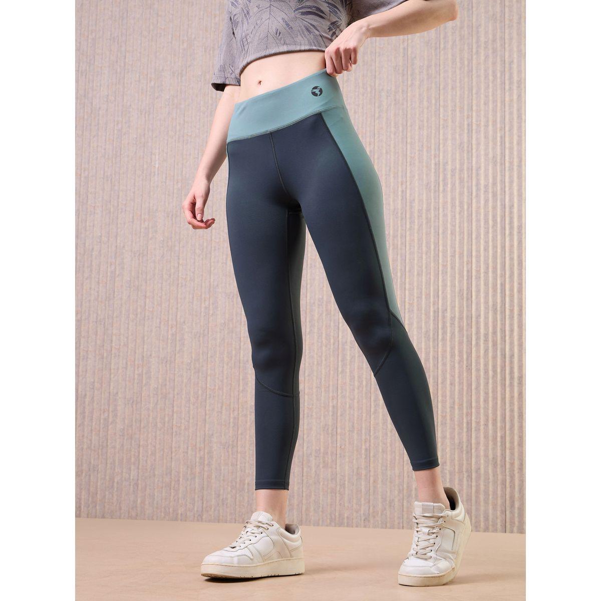 Technosport Women Color Block 4-Way Stretch Leggings-women-clothing-bottoms-leggings-image-1