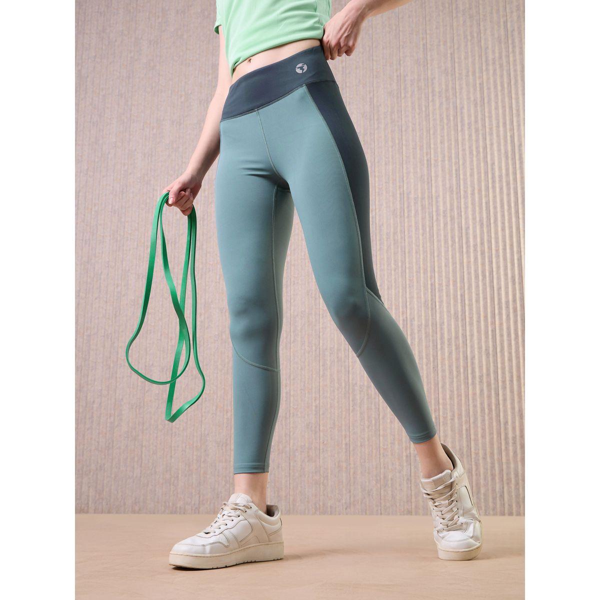 Technosport Women Color Block 4-Way Stretch Leggings-women-clothing-bottoms-leggings-image-1