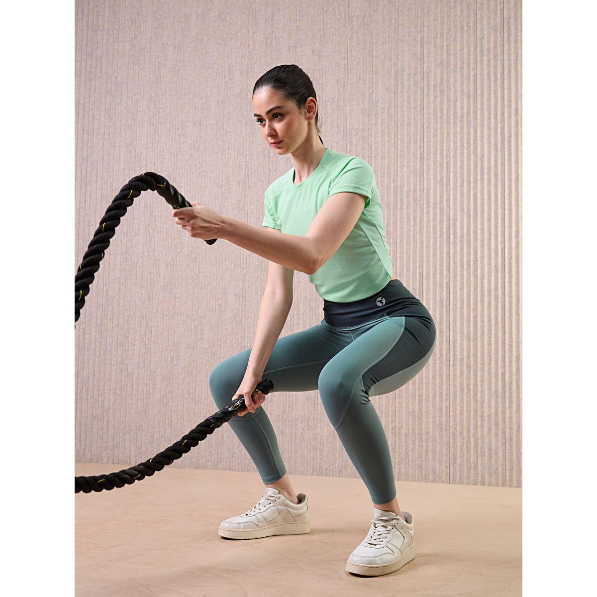 Technosport Women Color Block 4-Way Stretch Leggings-women-clothing-bottoms-leggings-image-5