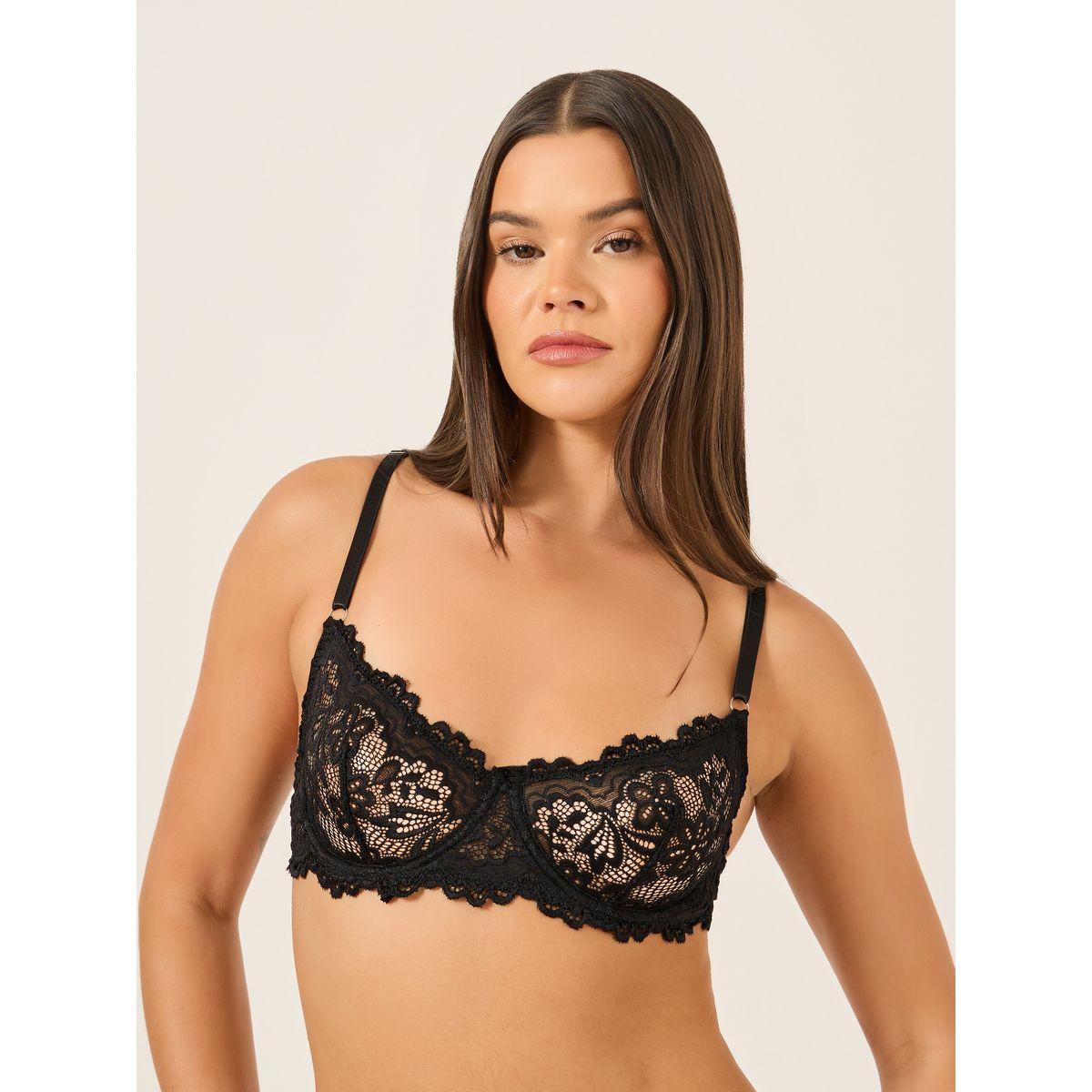 صدرية غير مبطنة بتفاصيل دانتيل-women-clothing-lingerie-bras-image-1