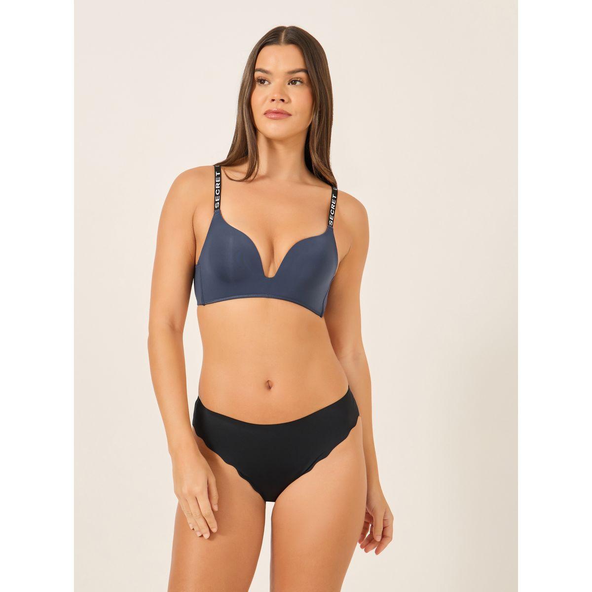 صدرية بلانج مبطنة بحمالات مطبعة بكتابة-women-clothing-lingerie-bras-image-2