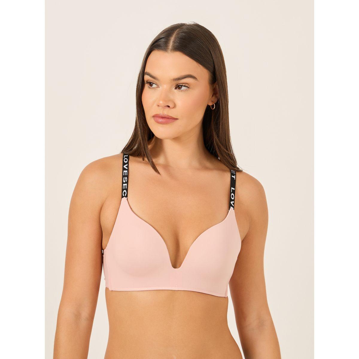 صدرية بلانج مبطنة بحمالات مطبعة بكتابة-women-clothing-lingerie-bras-image-1