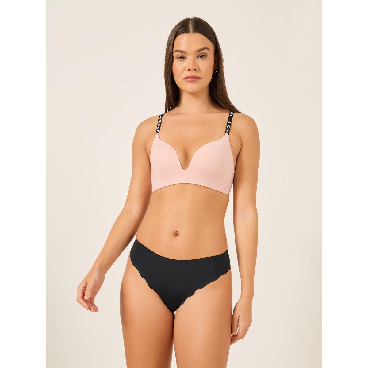 صدرية بلانج مبطنة بحمالات مطبعة بكتابة-women-clothing-lingerie-bras-image-2