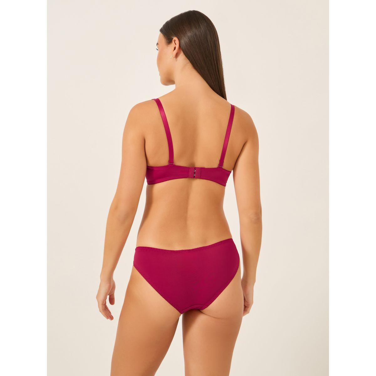 مجموعة من صدرية سادة مبطنة مع سروال داخلي بكيني-women-clothing-lingerie-lingeriesets-image-2