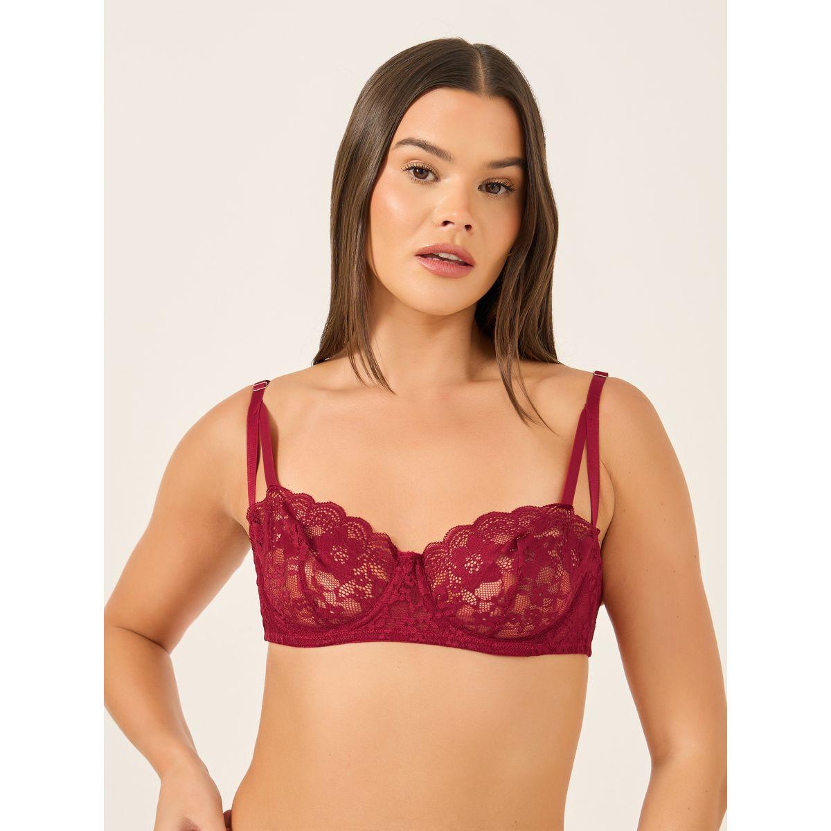 مجموعة من صدرية سادة غير مبطنة مع ثونغ-women-clothing-lingerie-lingeriesets-image-2