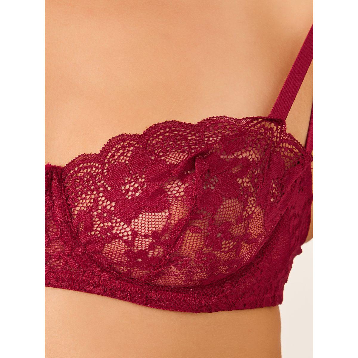 مجموعة من صدرية سادة غير مبطنة مع ثونغ-women-clothing-lingerie-lingeriesets-image-3