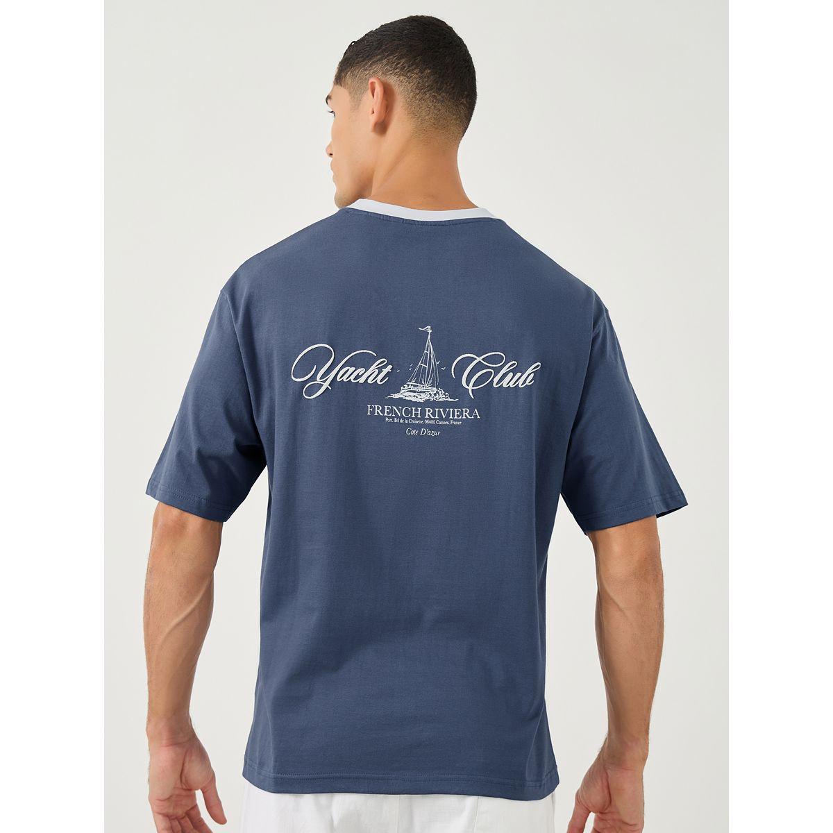 تيشيرت فضفاض بطبعة جرافيك وأكمام قصيرة-men-clothing-tshirtsandpolos-tshirts-image-5