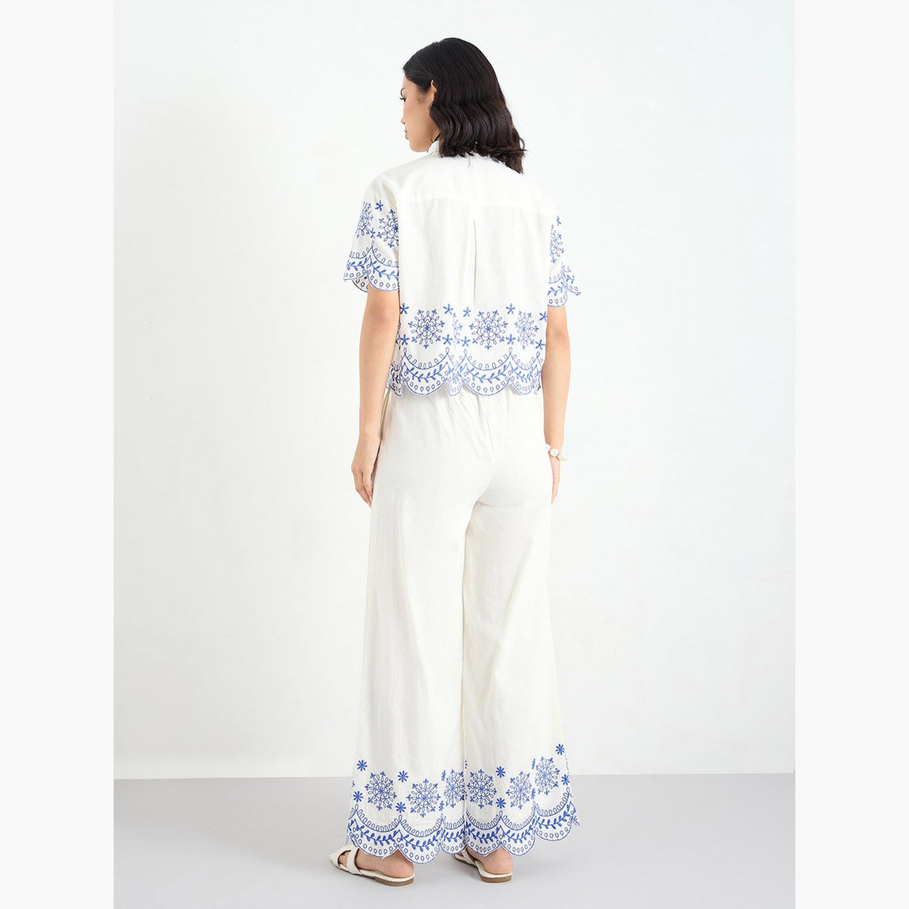 Styli White Embroidered Crop Shirt-women-clothing-shirtsandblouses-shirts-image-5
