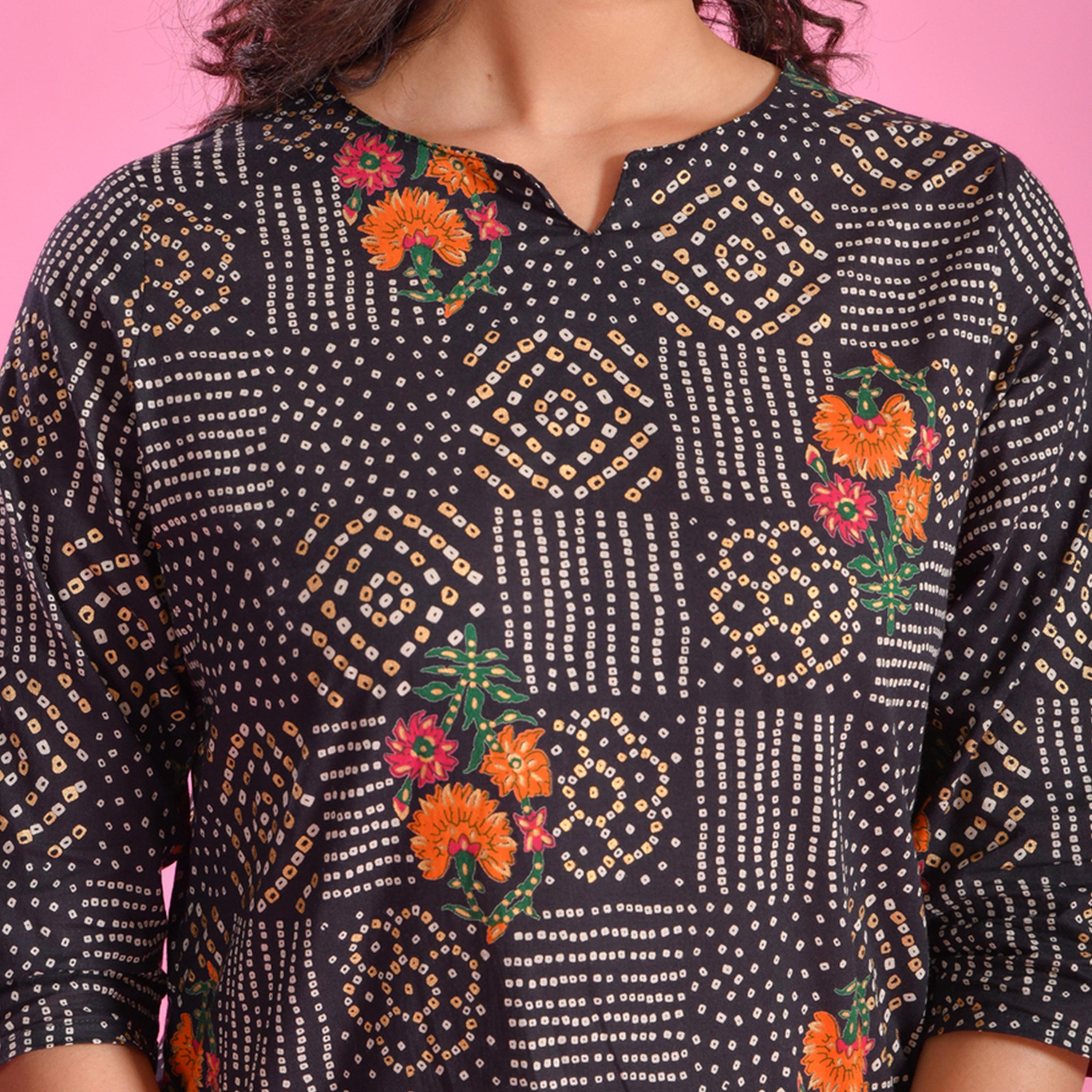 Sanskrutihomes X Styli Pure Cotton Printed Notch Neck Top and Pyjama Set-women-clothing-nightwear-pyjamas-longsets-image-6
