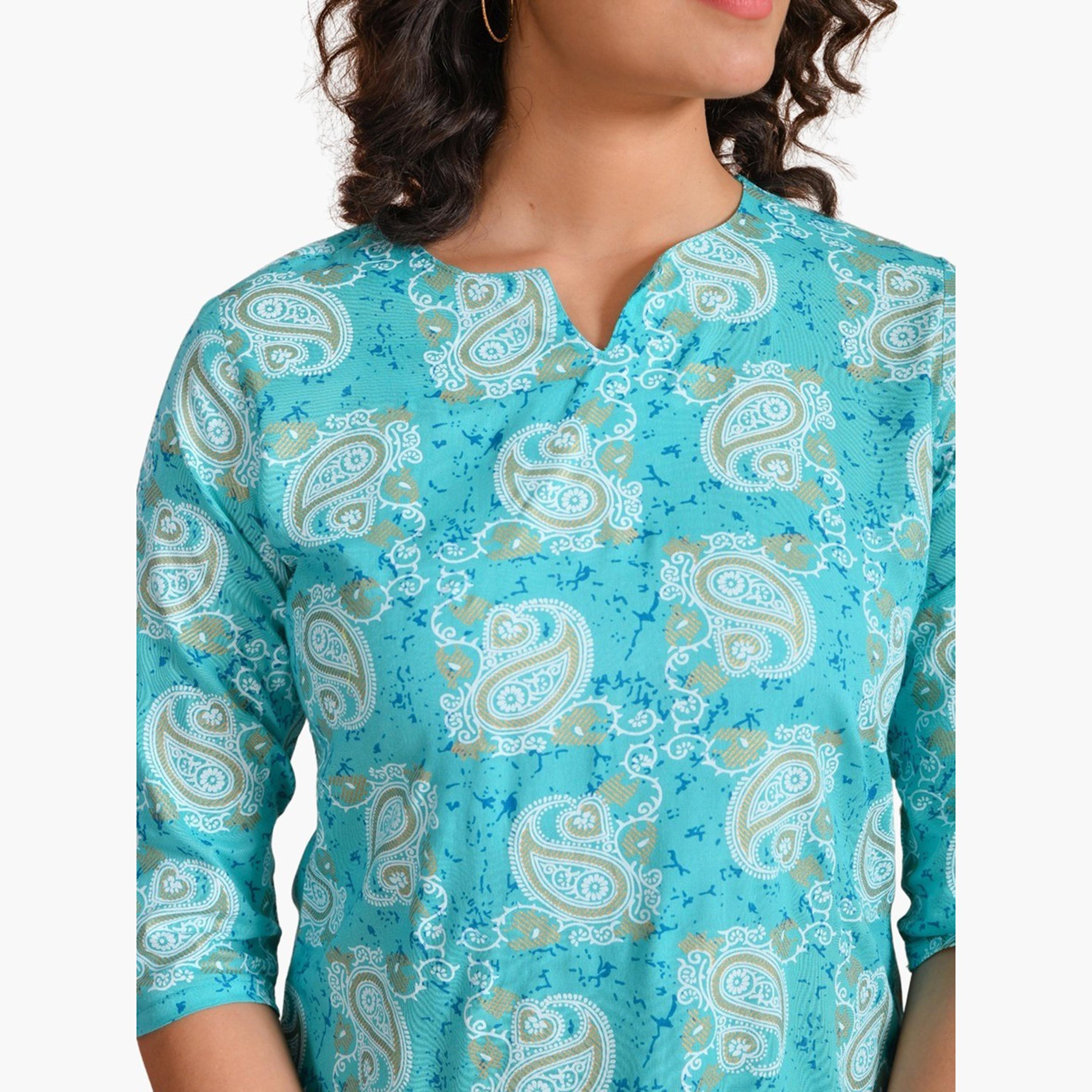 Sanskrutihomes X Styli Printed Notch Neck Top and Pyjama Set-women-clothing-nightwear-pyjamas-longsets-image-6