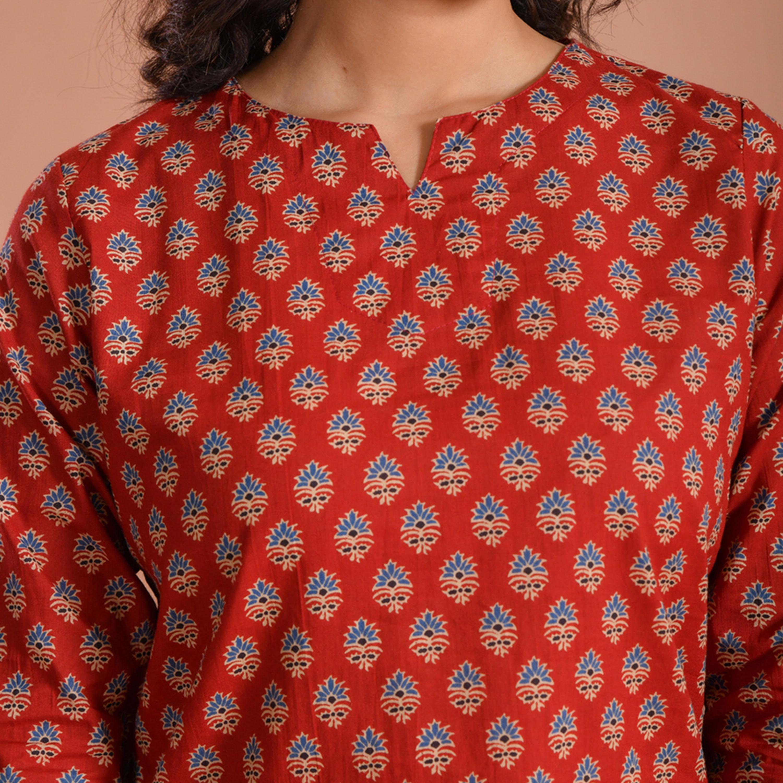 سانسكروتي هومز × ستايلي - طقم بنطال بيجامة وقميص مطبوع من القطن الخالص-women-clothing-nightwear-pyjamas-longsets-image-6