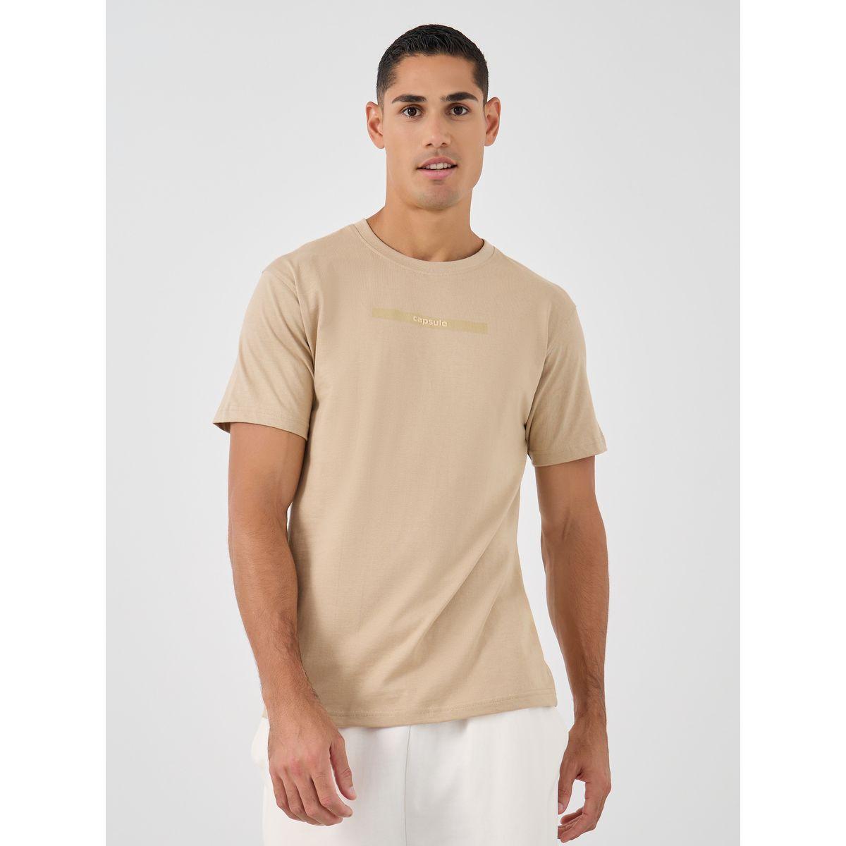 Styli Slogan Print Crew Neck T-Shirt-men-clothing-tshirtsandpolos-tshirts-image-1