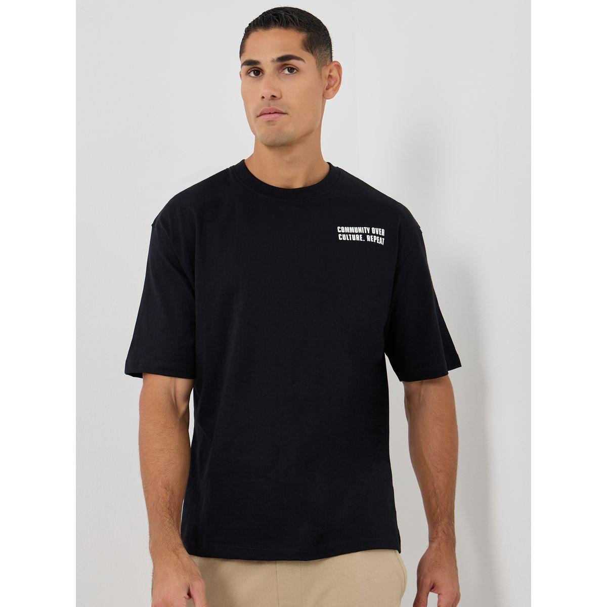 Styli Back and Front Slogan Puff Print Oversized T-Shirt-men-clothing-tshirtsandpolos-tshirts-image-3