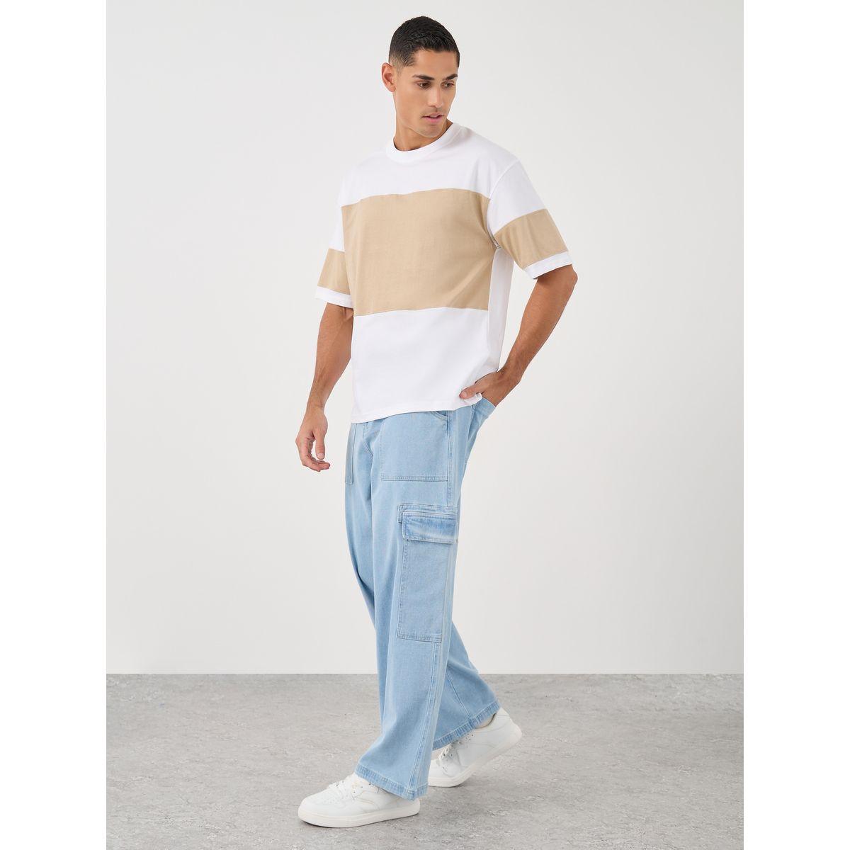 Styli Color Block Oversized Round Neck T-Shirt-men-clothing-tshirtsandpolos-tshirts-image-2