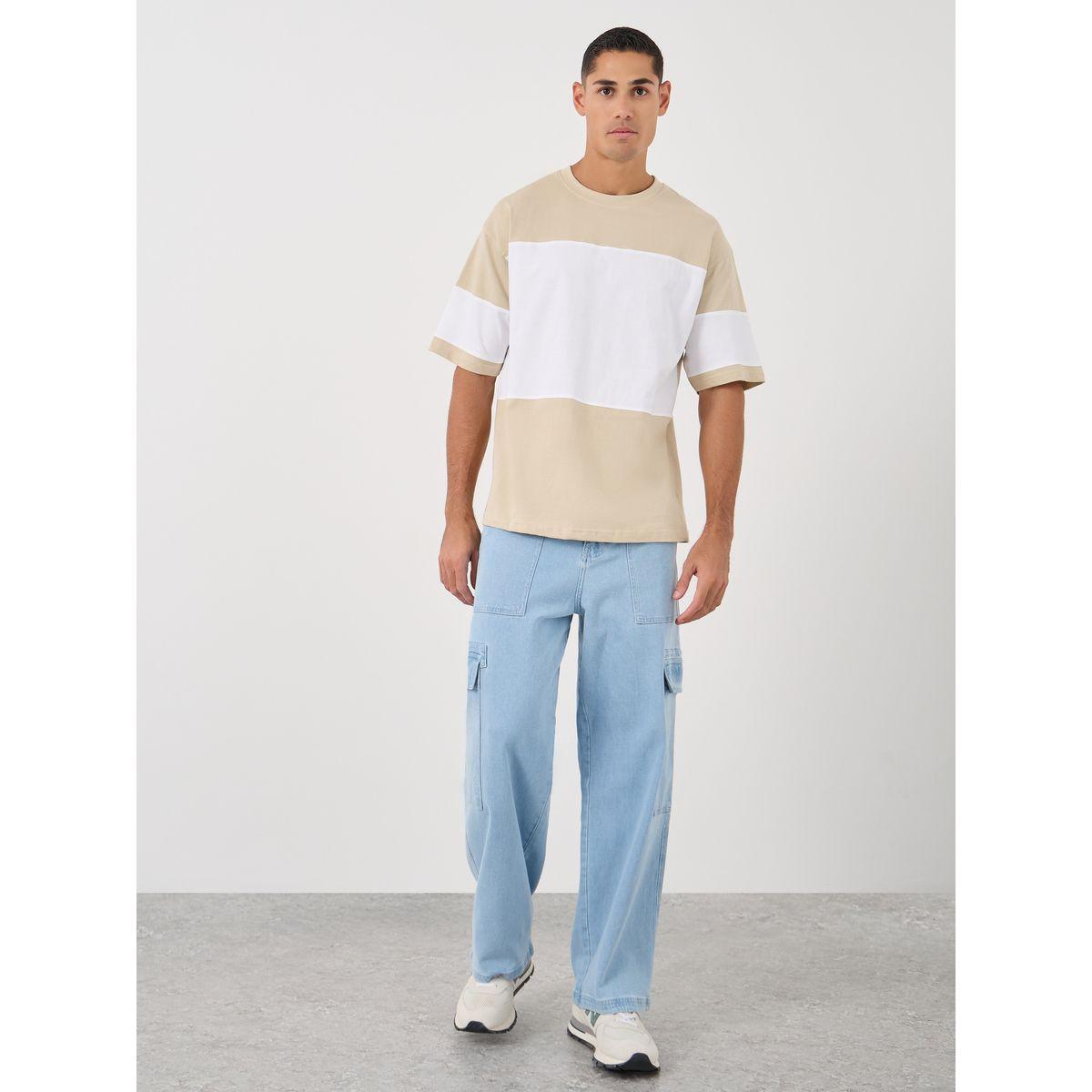 Styli Color Block Oversized Round Neck T-Shirt-men-clothing-tshirtsandpolos-tshirts-image-2