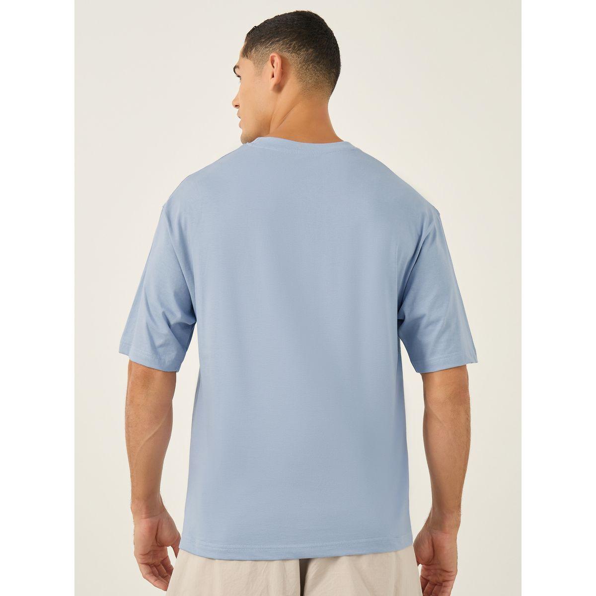 تيشيرت فضفاض بطبعة جرافيك وأكمام قصيرة-men-clothing-tshirtsandpolos-tshirts-image-4
