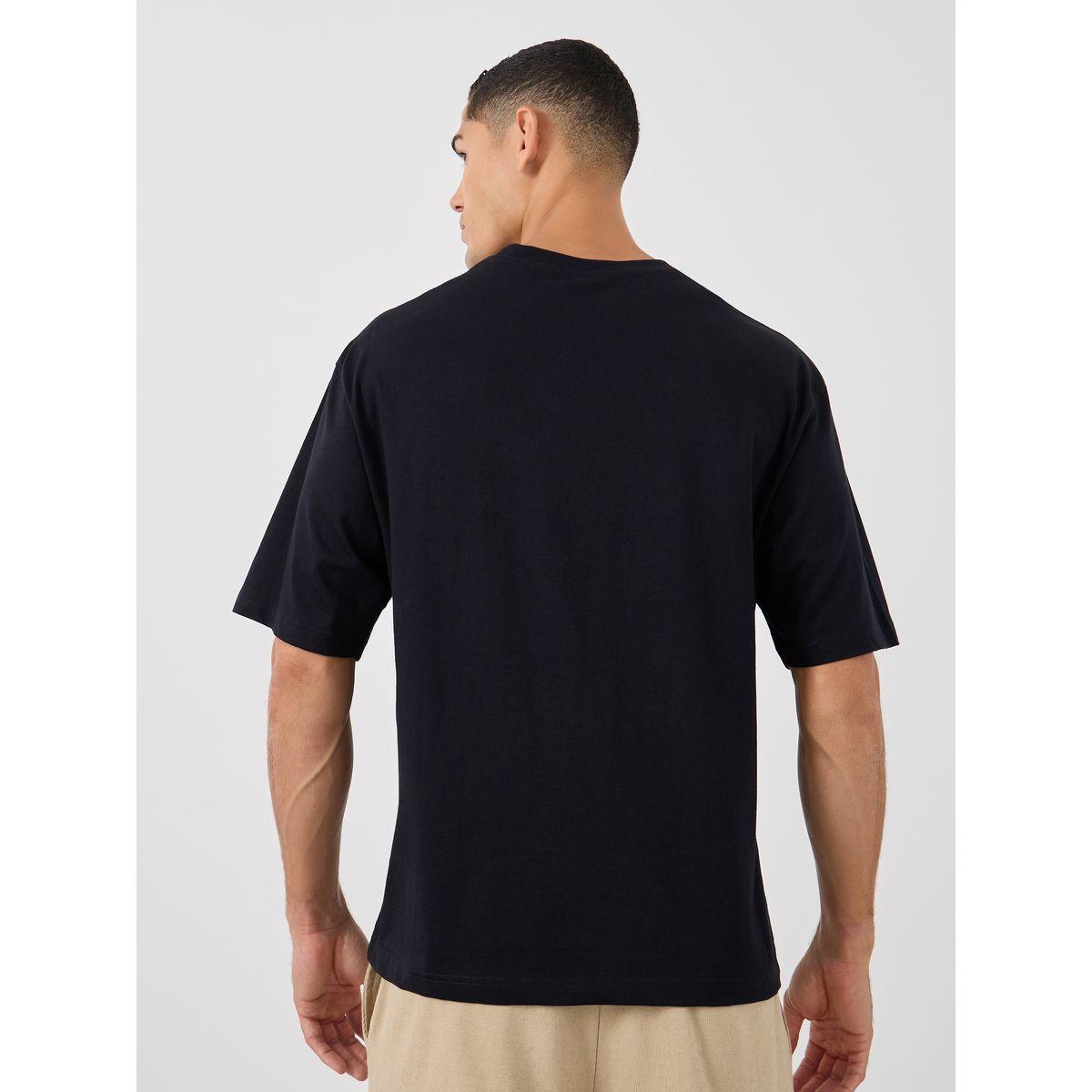 Styli Minimal Chest Print Short Sleeve Oversized T-Shirt-men-clothing-tshirtsandpolos-tshirts-image-4