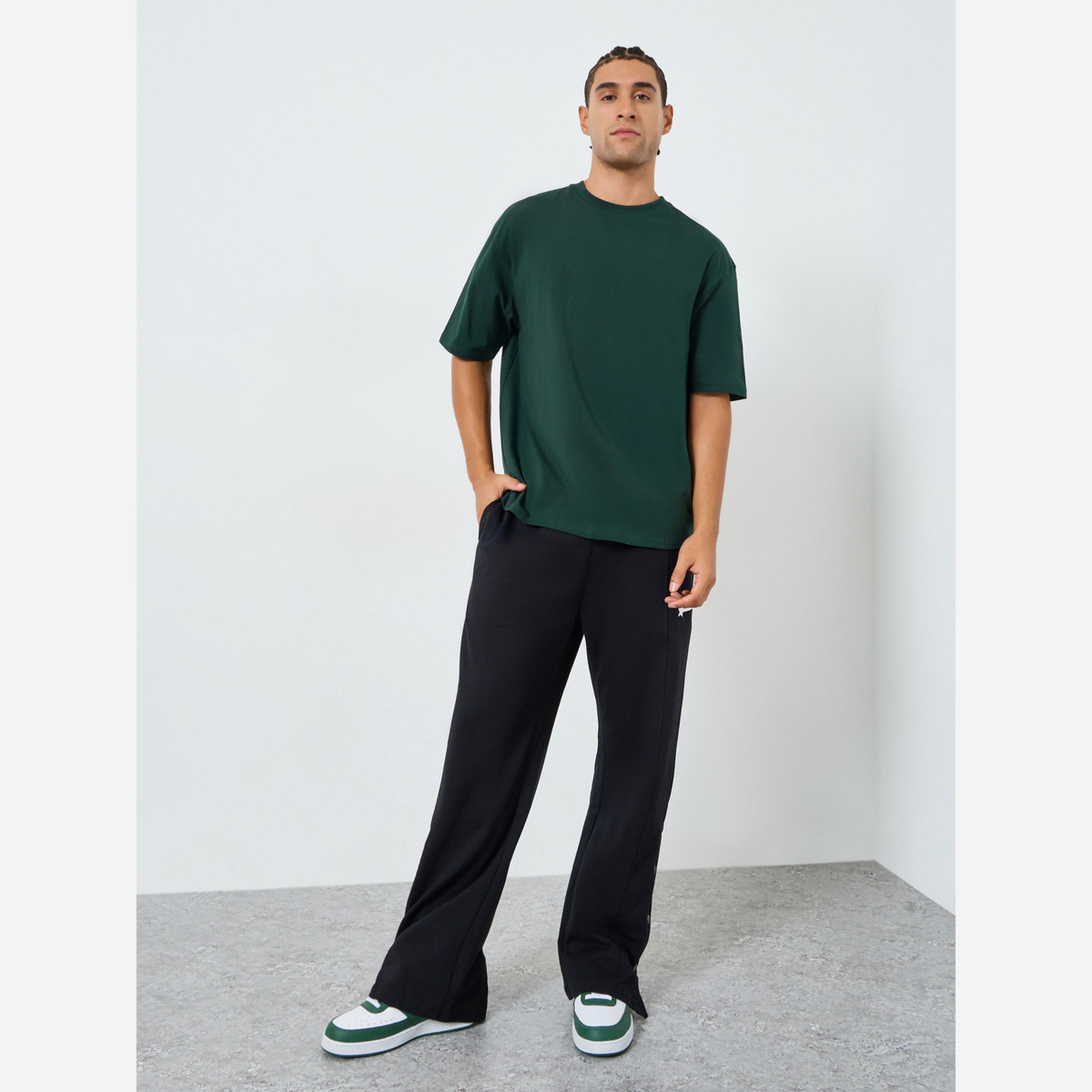 Styli Men Oversized Green Slogan T-Shirt-men-clothing-tshirtsandpolos-tshirts-image-2