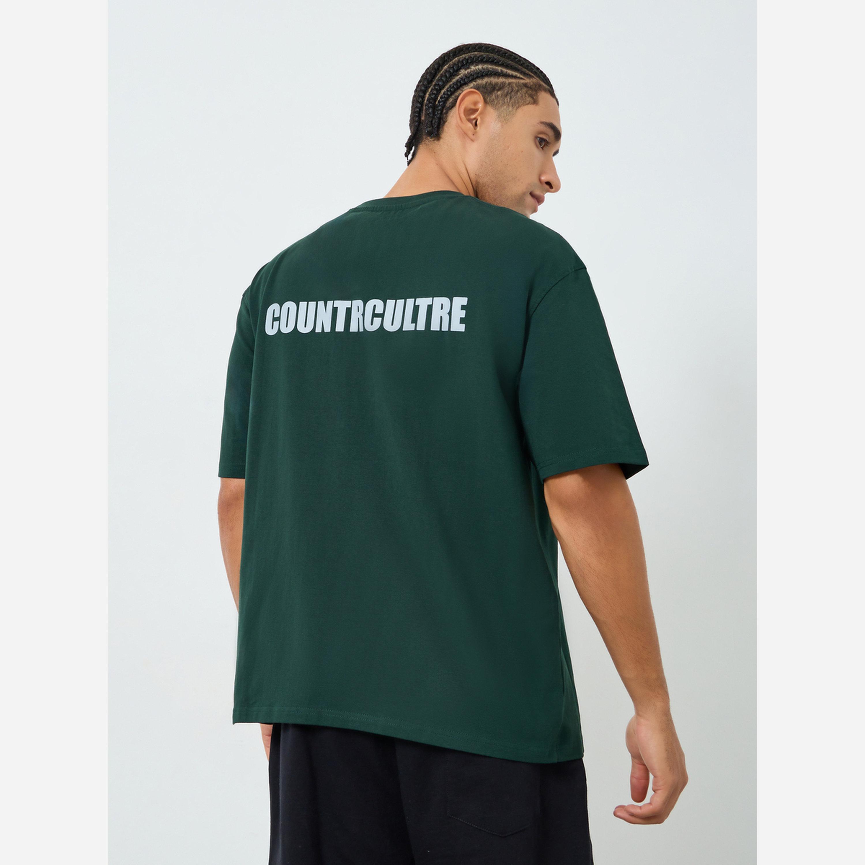 Styli Men Oversized Green Slogan T-Shirt-men-clothing-tshirtsandpolos-tshirts-image-4