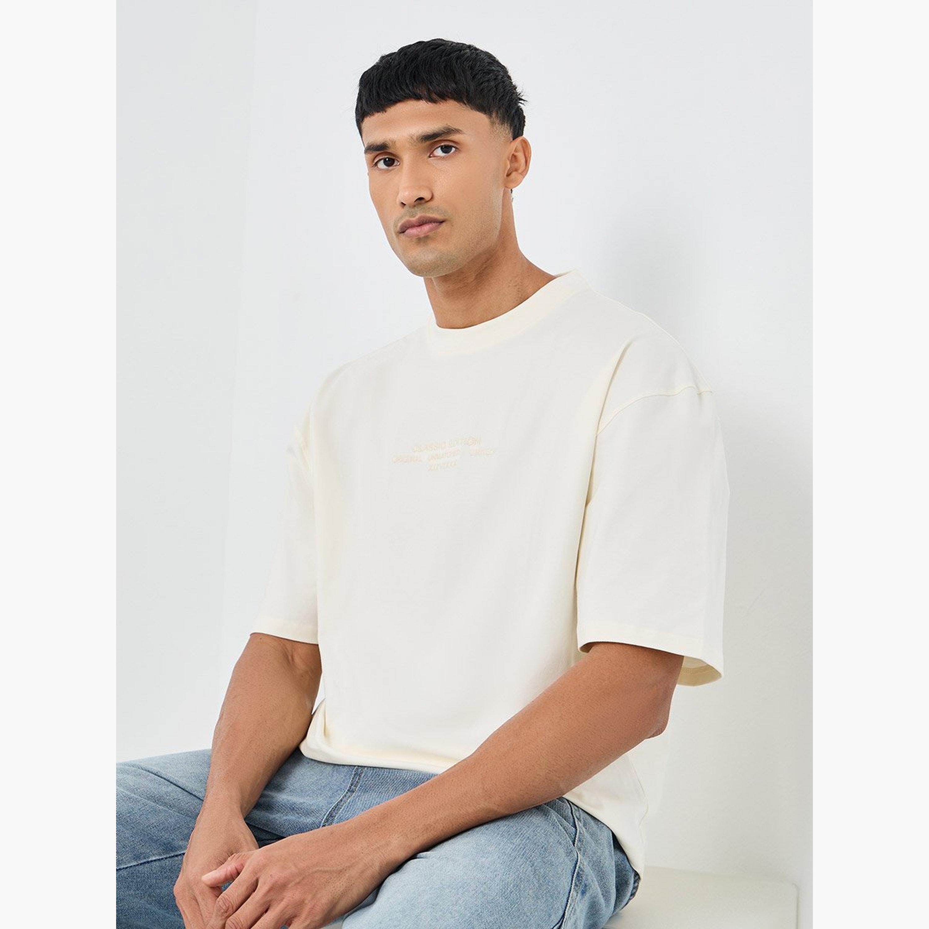 Styli Embroidered Dropped Shoulder Crop Boxy Fit T-Shirt-men-clothing-tshirtsandpolos-tshirts-image-3