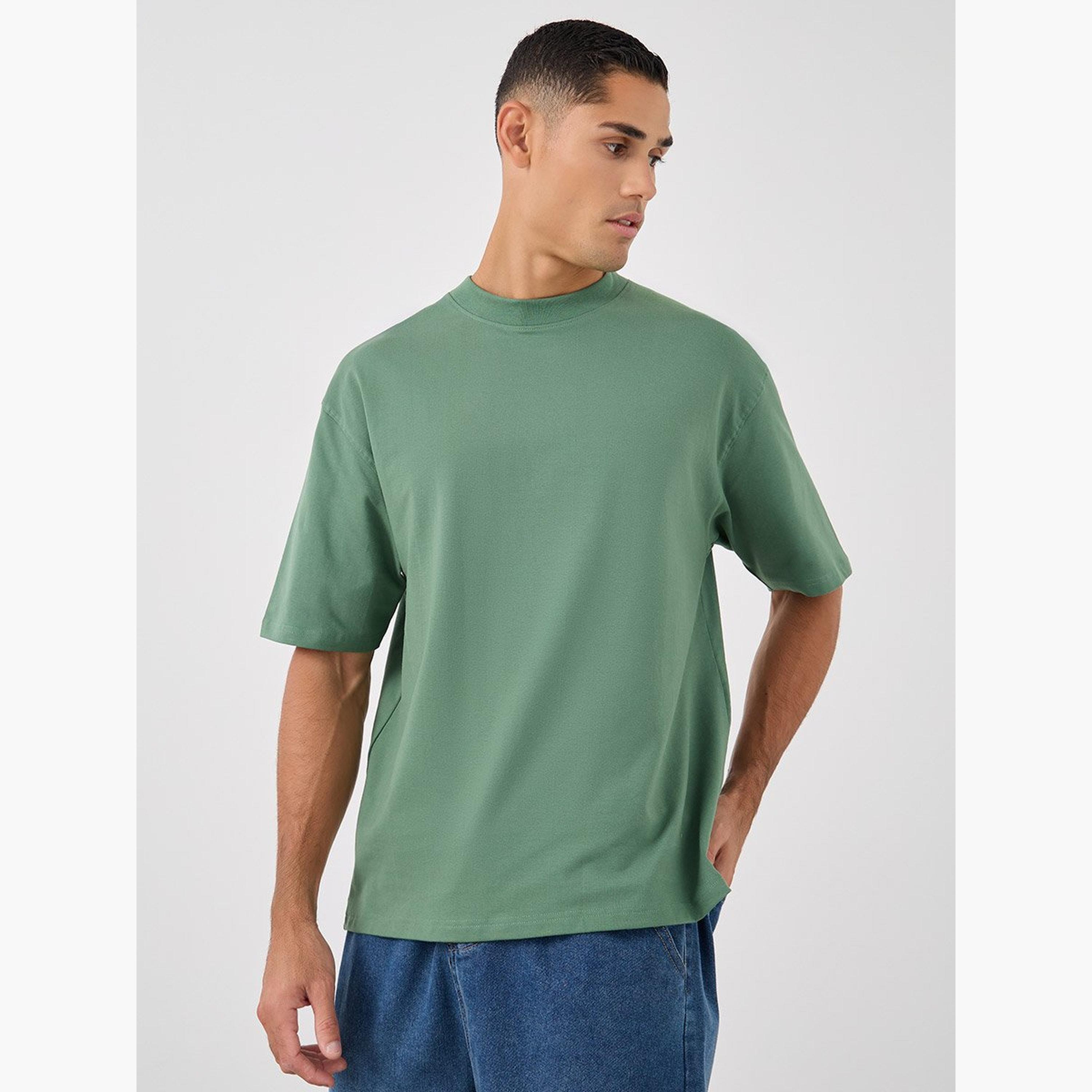 Styli Crop Boxy Fit Crew Neck T-Shirt-men-clothing-tshirtsandpolos-tshirts-image-1