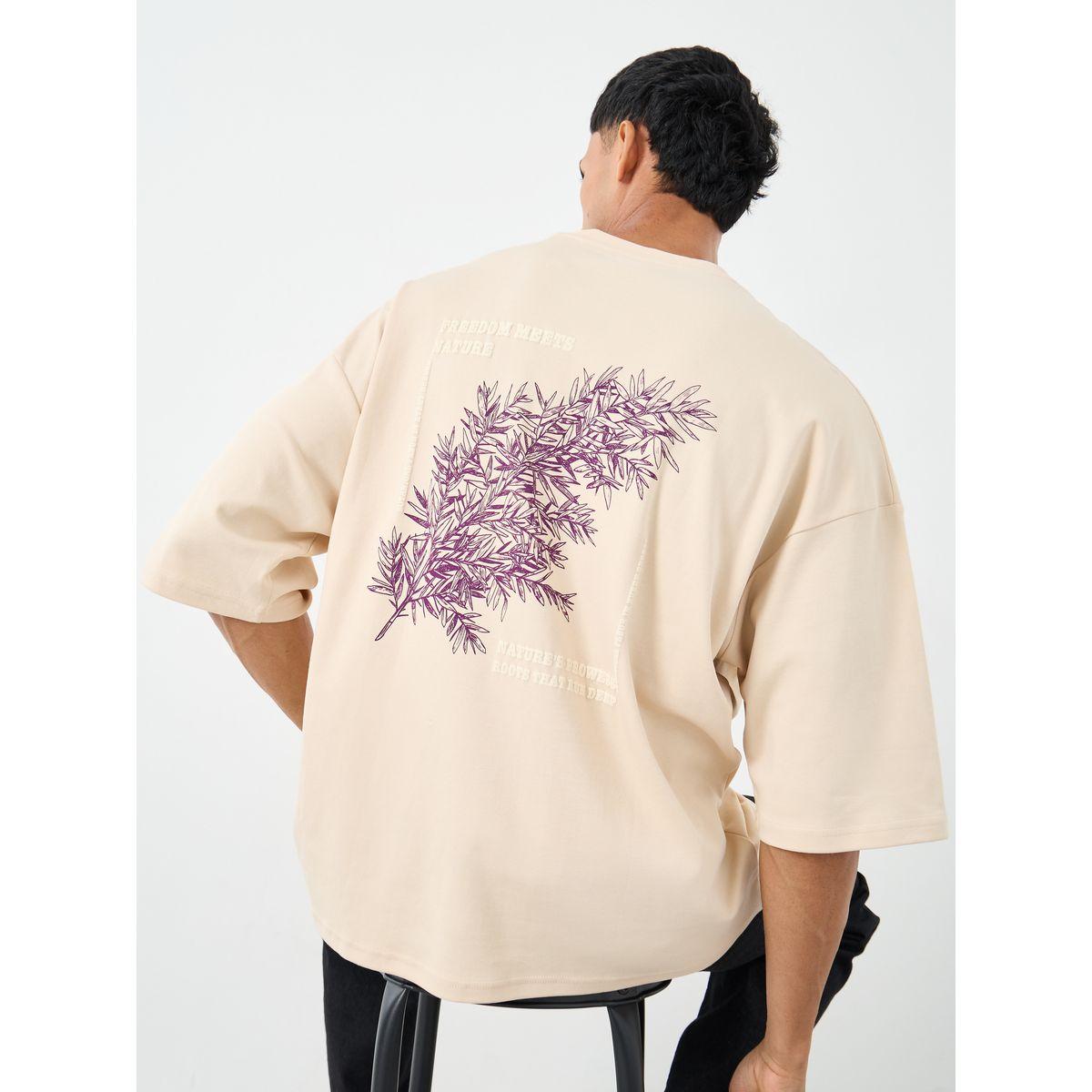 Styli Men Off White Graphic Print Boxy Fit T-Shirt-men-clothing-tshirtsandpolos-tshirts-image-1