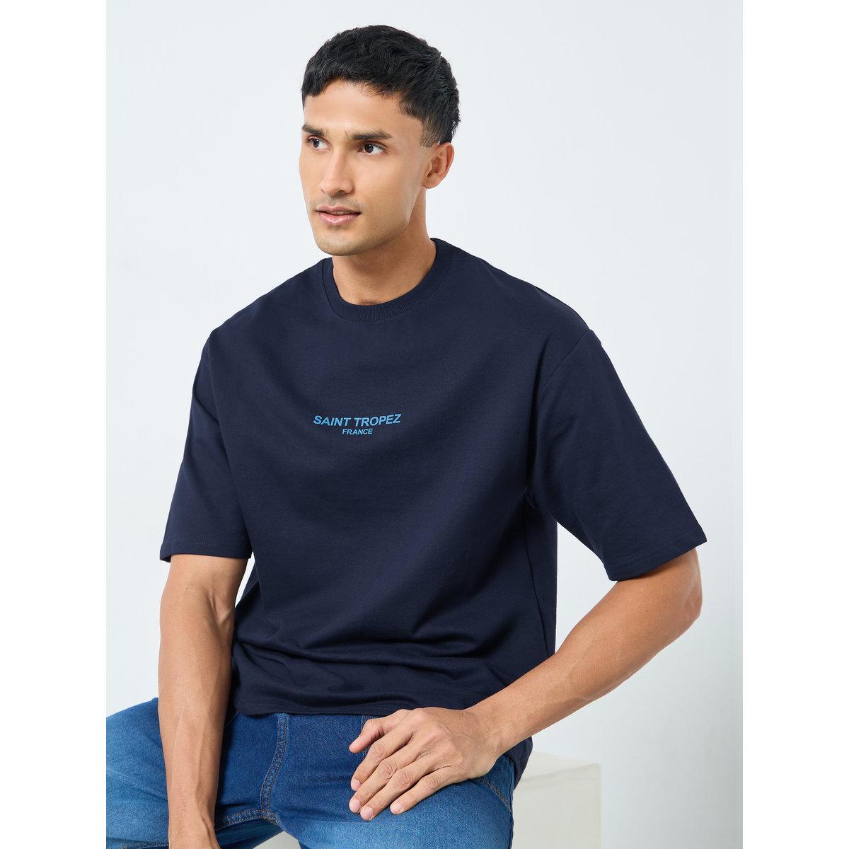 Styli Men HD Print Crew Neck Oversized T-Shirt-men-clothing-tshirtsandpolos-tshirts-image-1