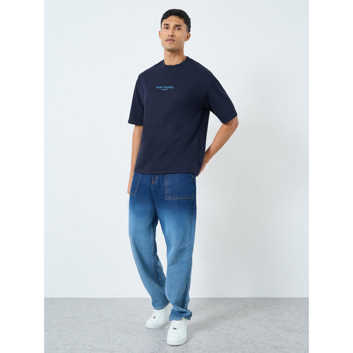 Styli Men HD Print Crew Neck Oversized T-Shirt-men-clothing-tshirtsandpolos-tshirts-image-2